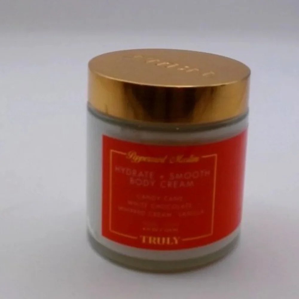 Truly - Peppermint Mantini, Hydrate + Smooth Body Cream, 4 Oz, BRAND‎ NEW